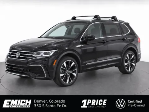 Black 2023 Volkswagen Tiguan 2.0T SEL R-Line for sale in Denver, CO