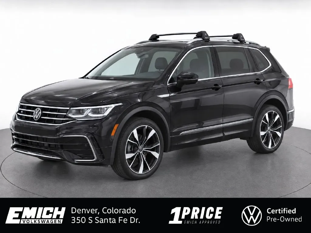 Black 2023 Volkswagen Tiguan 2.0T SEL R-Line for sale in Denver, CO