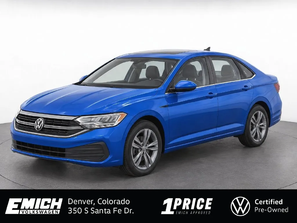 Blue 2023 Volkswagen Jetta 1.5T SE for sale in Denver, CO