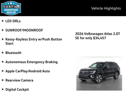 More photos of 2026 Volkswagen Atlas SE w/Technology at Emich Volkswagen, CO