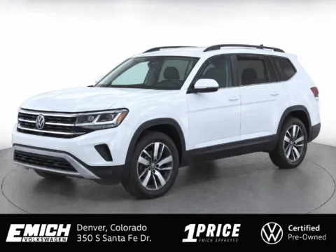 White 2022 Volkswagen Atlas 2.0T SE for sale in Denver, CO