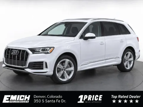 White 2022 Audi Q7 55 Premium for sale in Denver, CO