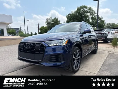 Blue 2023 Audi Q7 55 Premium Plus for sale in Boulder, CO