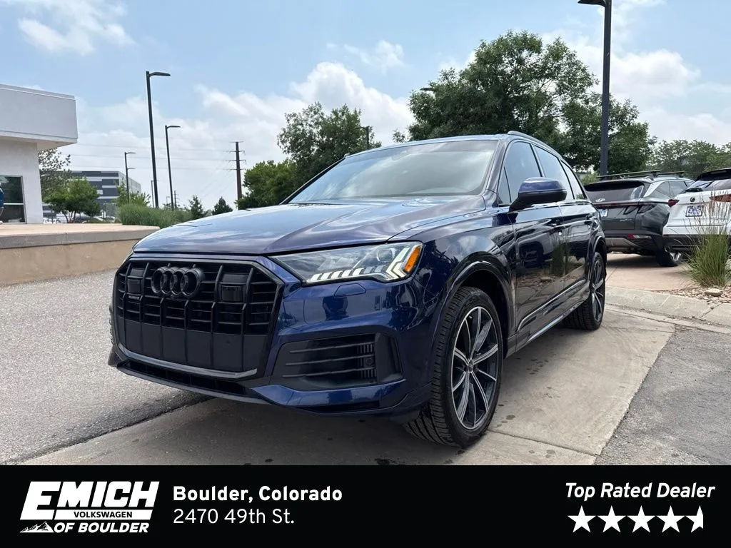 Blue 2023 Audi Q7 55 Premium Plus for sale in Boulder, CO