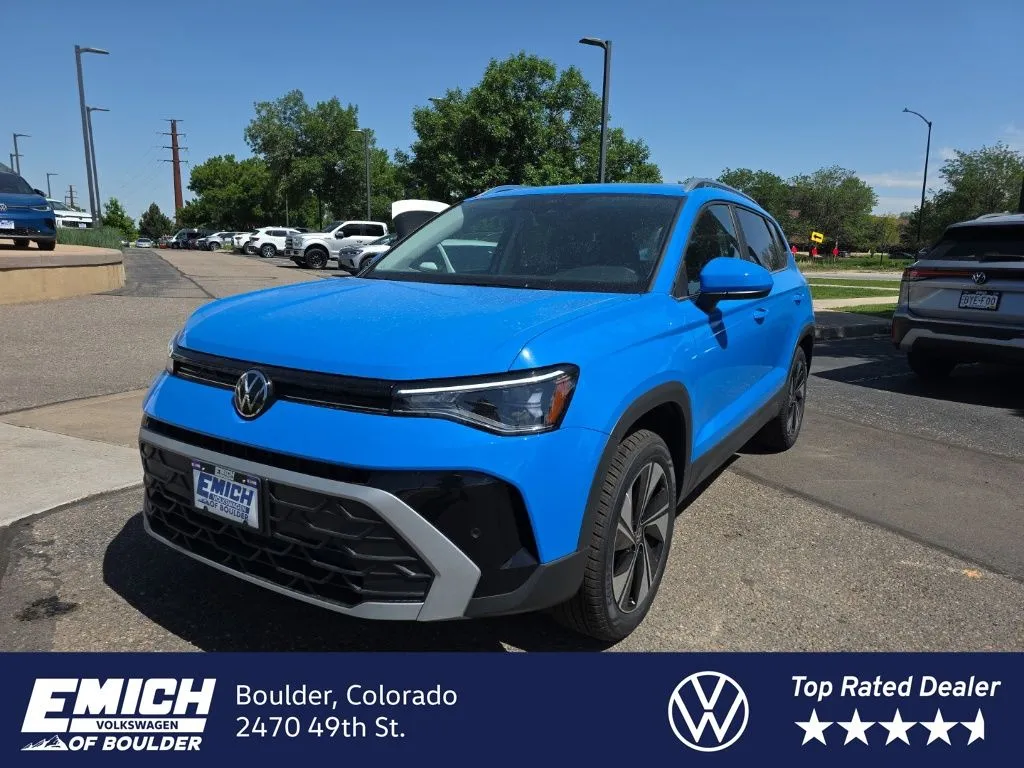 Blue 2026 Volkswagen Taos 1.5T SE for sale in Boulder, CO
