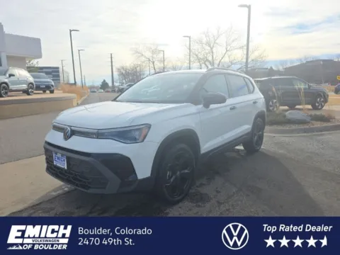 White 2026 Volkswagen Taos 1.5T SE Black for sale in Boulder, CO
