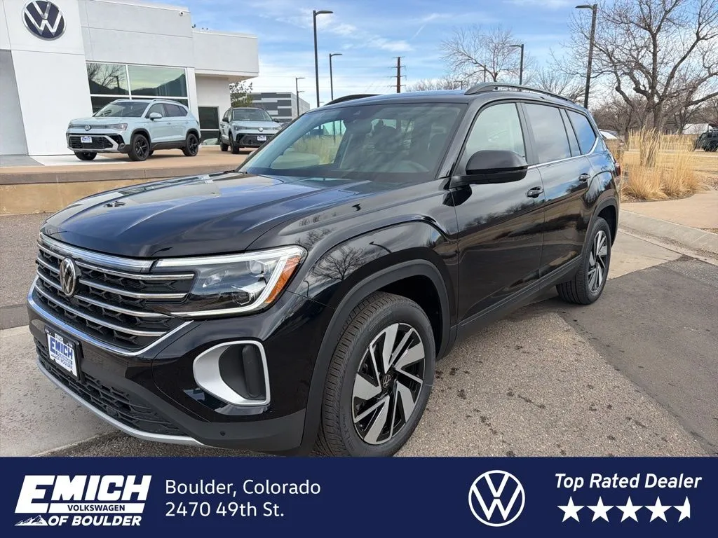 Black 2026 Volkswagen Atlas 2.0T SE w/Technology for sale in Boulder, CO