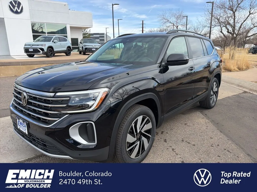 Black 2026 Volkswagen Atlas 2.0T SE w/Technology for sale in Boulder, CO