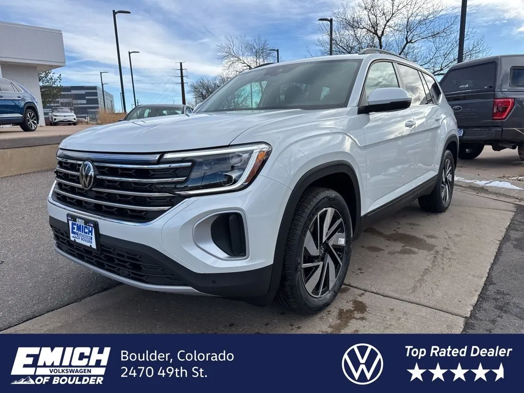 White 2026 Volkswagen Atlas 2.0T SE w/Technology for sale in Boulder, CO