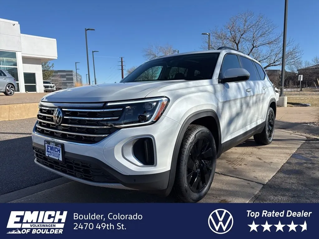White 2026 Volkswagen Atlas 2.0T SE w/Technology for sale in Boulder, CO
