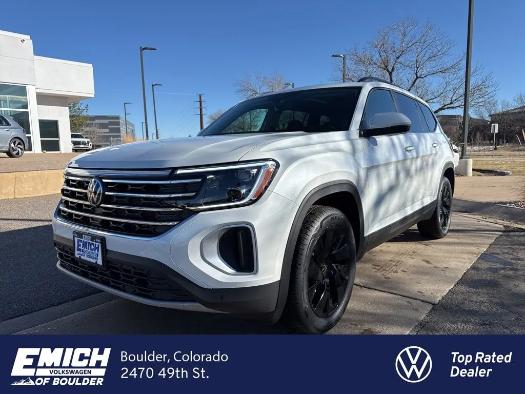 White 2026 Volkswagen Atlas 2.0T SE w/Technology for sale in Boulder, CO