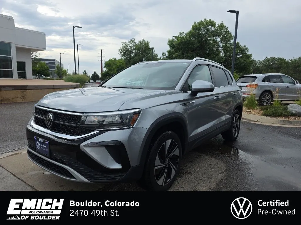 Silver 2023 Volkswagen Taos 1.5T SE for sale in Boulder, CO