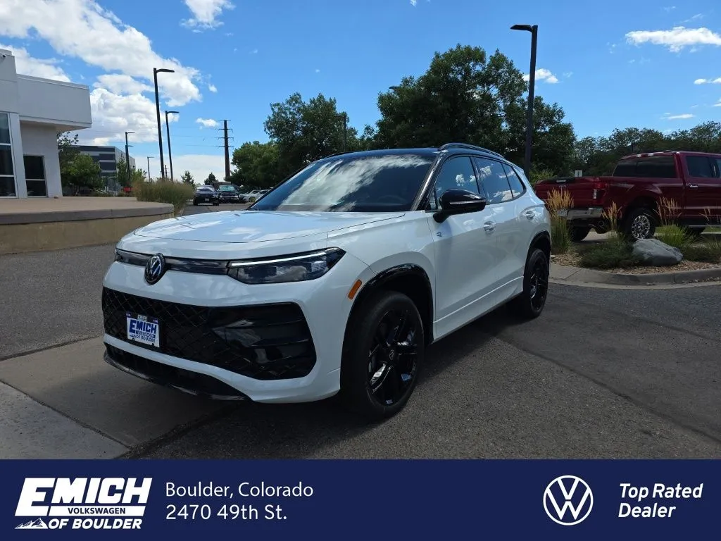 White 2026 Volkswagen Tiguan 2.0T SE R-Line Black for sale in Boulder, CO