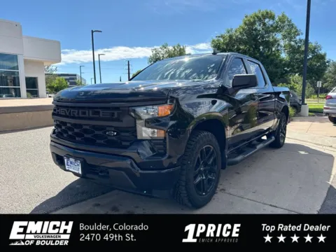 Black 2024 Chevrolet Silverado 1500 Custom for sale in Boulder, CO