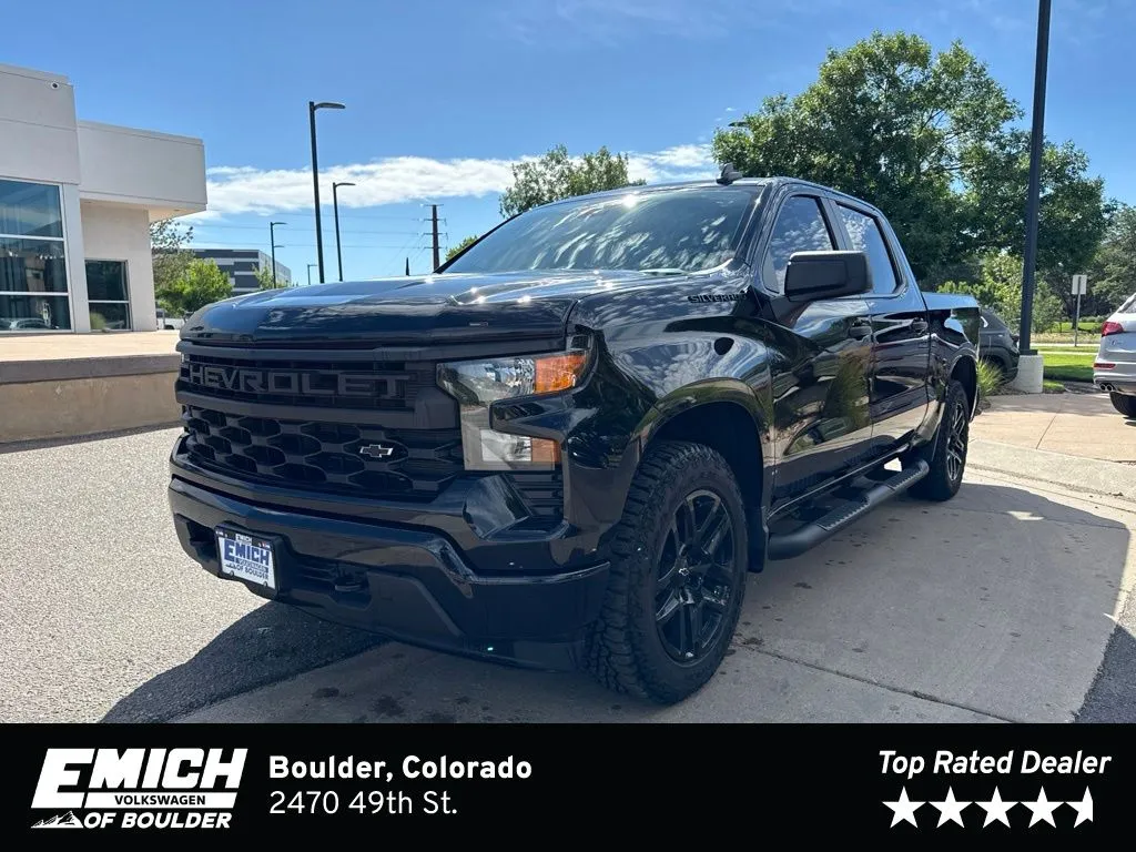 Black 2024 Chevrolet Silverado 1500 Custom for sale in Boulder, CO