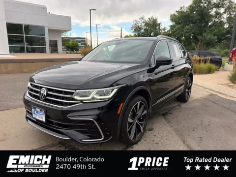 Black 2023 Volkswagen Tiguan 2.0T SEL R-Line for sale in Boulder, CO