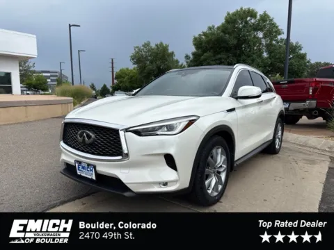 White 2021 INFINITI QX50 LUXE for sale in Boulder, CO