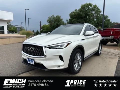 White 2021 INFINITI QX50 LUXE for sale in Boulder, CO