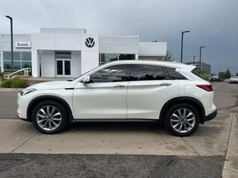 Photos of 2021 INFINITI QX50 LUXE for sale in Boulder, CO at Emich Volkswagen of Boulder