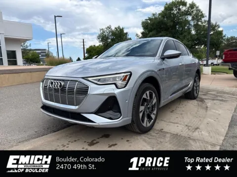 Silver 2023 Audi e-tron Sportback S line Premium Plus for sale in Boulder, CO