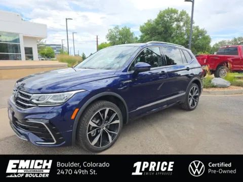 Blue 2022 Volkswagen Tiguan 2.0T SEL R-Line for sale in Boulder, CO
