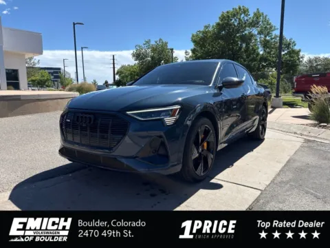 Blue 2023 Audi e-tron Sportback S line Prestige for sale in Boulder, CO