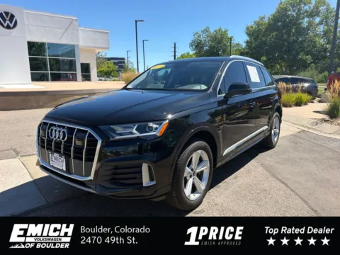 Black 2023 Audi Q7 45 Premium Plus for sale in Boulder, CO