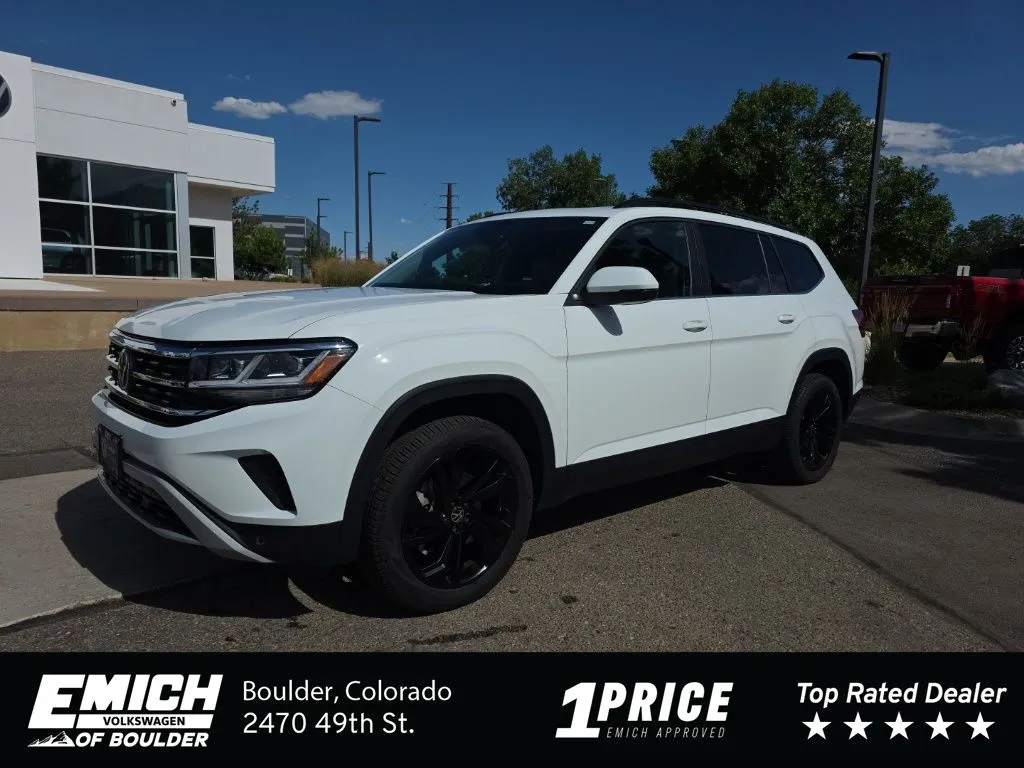 White 2023 Volkswagen Atlas 3.6L V6 SE w/Technology for sale in Boulder, CO