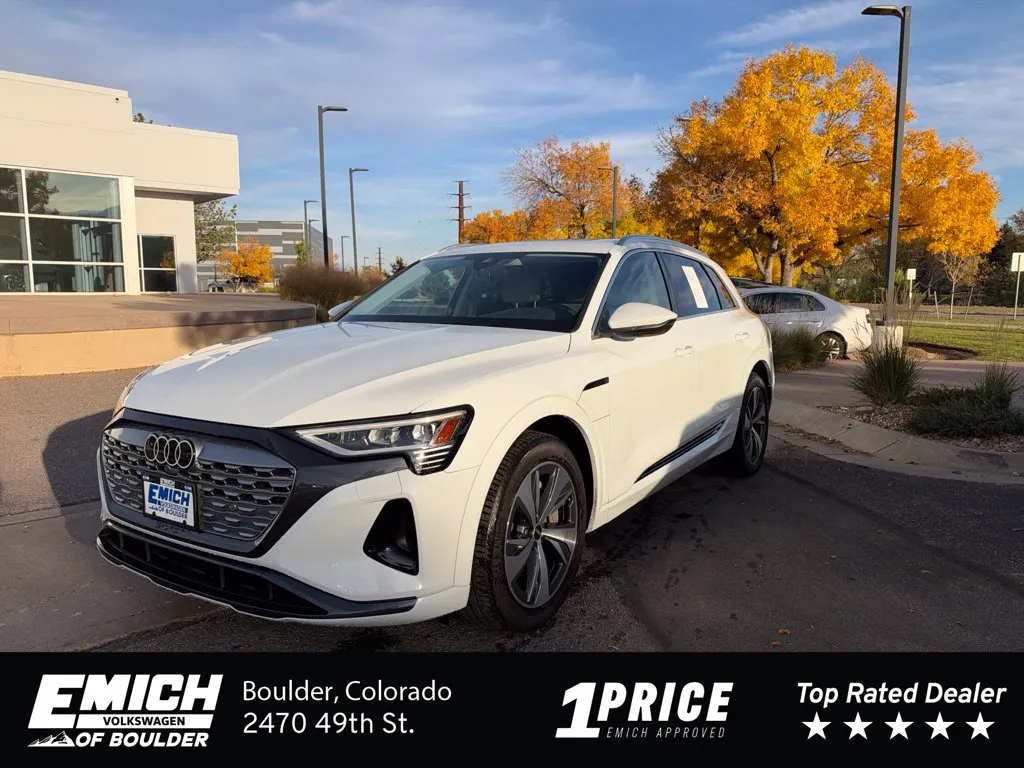 White 2024 Audi Q8 e-tron Premium for sale in Boulder, CO