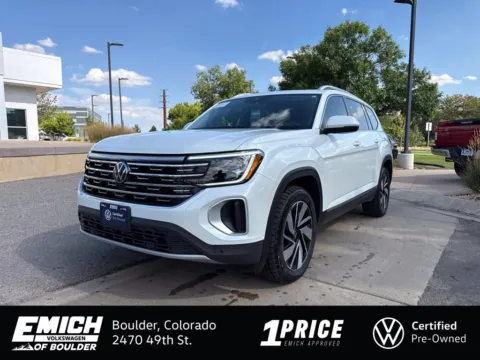 White 2024 Volkswagen Atlas 2.0T SEL for sale in Boulder, CO