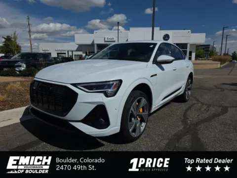 White 2023 Audi e-tron Sportback S line Prestige for sale in Boulder, CO