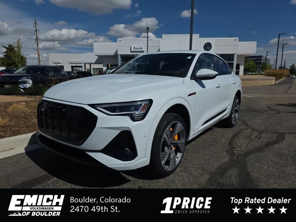 White 2023 Audi e-tron Sportback S line Prestige for sale in Boulder, CO