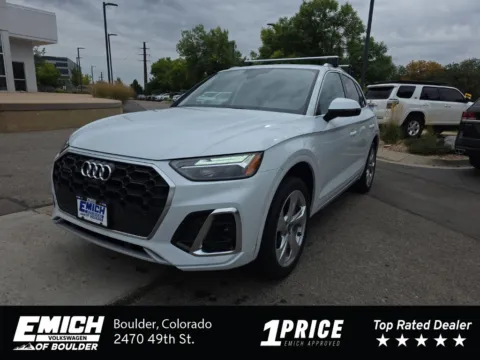 White 2023 Audi Q5 45 S line Premium for sale in Boulder, CO