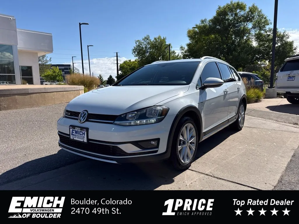 White 2019 Volkswagen Golf Alltrack TSI SEL for sale in Boulder, CO