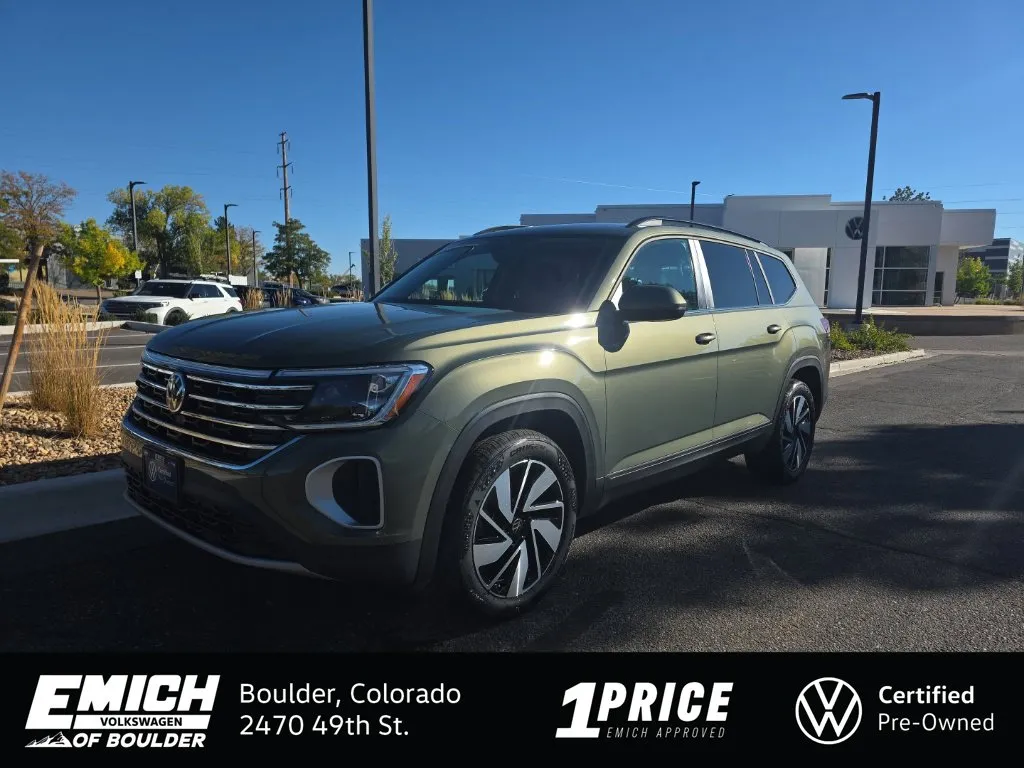 Green 2026 Volkswagen Atlas SE w/Technology for sale in Boulder, CO