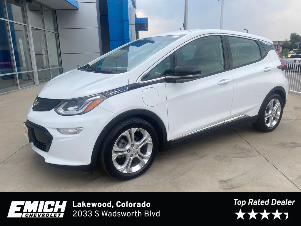 White 2019 Chevrolet Bolt EV LT for sale in Lakewood, CO
