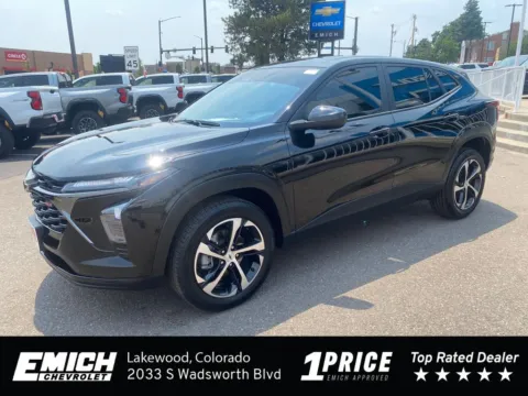 Black 2025 Chevrolet Trax 1RS for sale in Lakewood, CO