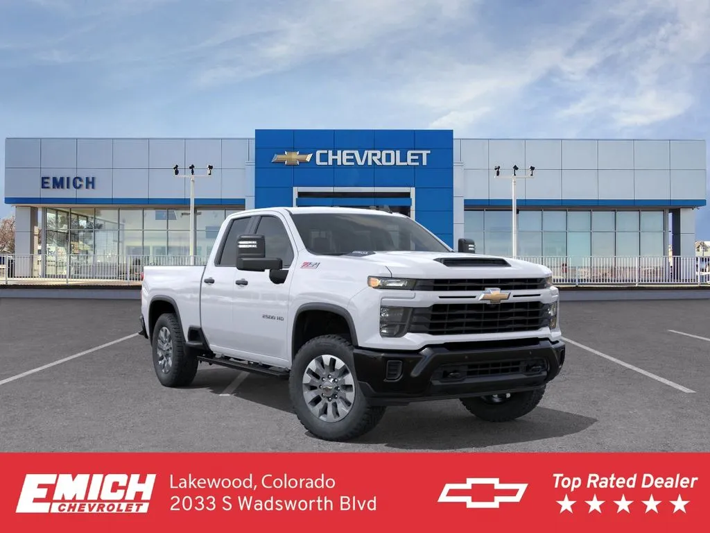 White 2026 Chevrolet Silverado 2500 HD Custom for sale in Lakewood, CO