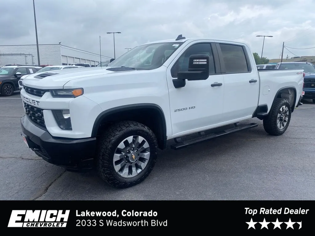 White 2022 Chevrolet Silverado 2500HD Custom for sale in Lakewood, CO