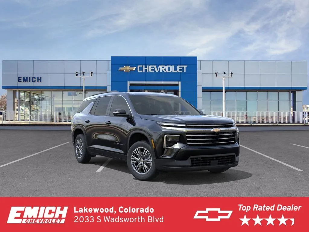 Black 2026 Chevrolet Traverse LT for sale in Lakewood, CO