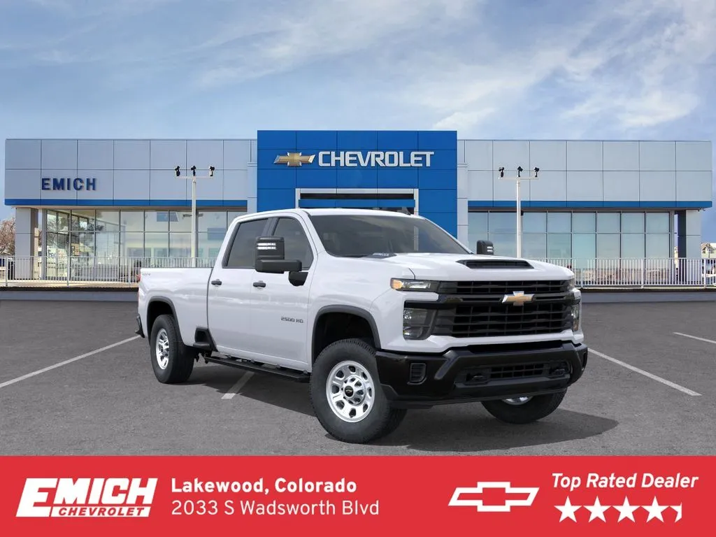 White 2026 Chevrolet Silverado 2500HD Work Truck for sale in Lakewood, CO