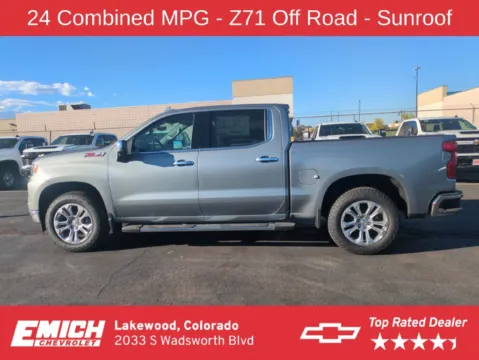 Photos of 2026 Chevrolet Silverado 1500 LTZ for sale in Lakewood, CO at Emich Chevrolet