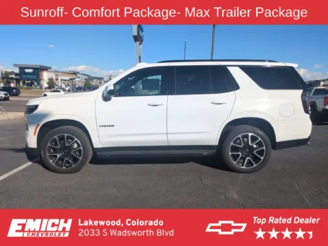 Photos of 2026 Chevrolet Tahoe RST for sale in Lakewood, CO at Emich Chevrolet