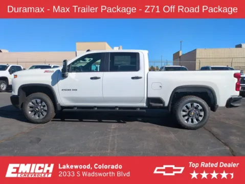 Photos of 2026 Chevrolet Silverado 2500 HD Custom for sale in Lakewood, CO at Emich Chevrolet