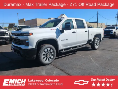White 2026 Chevrolet Silverado 2500 HD Custom for sale in Lakewood, CO