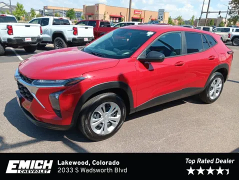 Red 2026 Chevrolet Trax LS for sale in Lakewood, CO