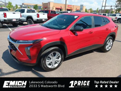 Red 2026 Chevrolet Trax LS for sale in Lakewood, CO