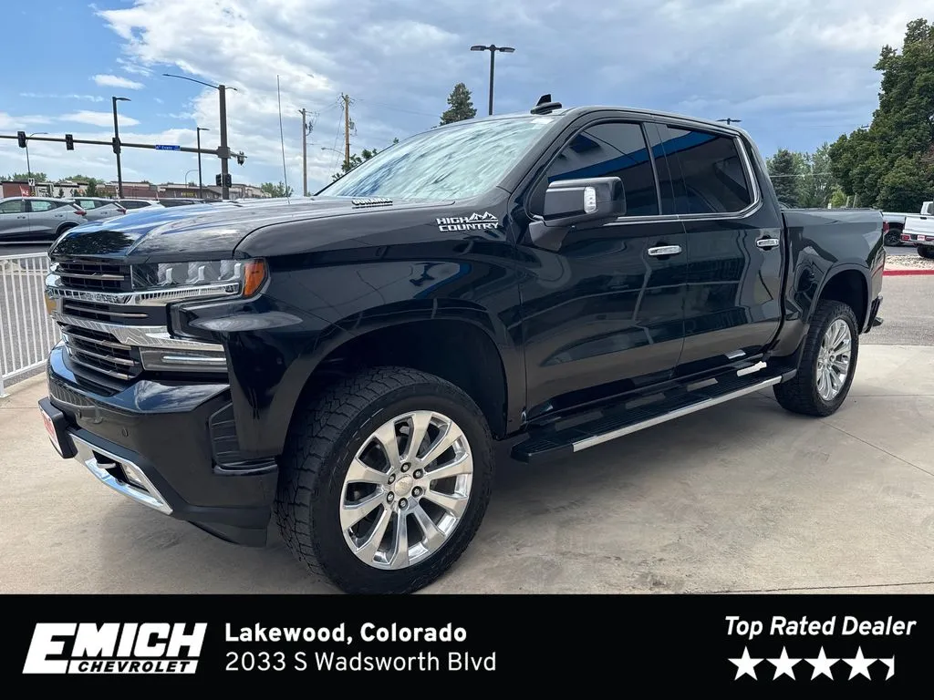Black 2020 Chevrolet Silverado 1500 High Country for sale in Lakewood, CO
