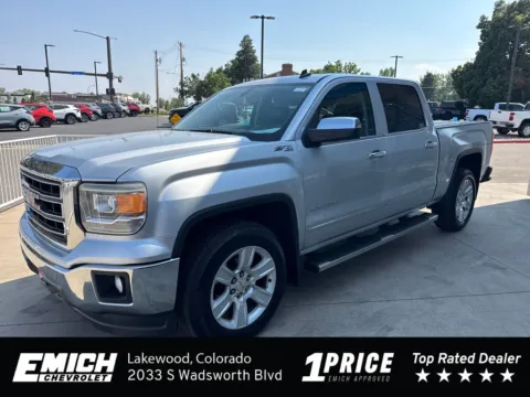 Silver 2014 GMC Sierra 1500 SLT for sale in Lakewood, CO