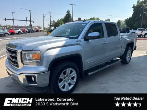 Silver 2014 GMC Sierra 1500 SLT for sale in Lakewood, CO